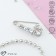 Pin -pound "Lunar path", 4 cm, rainbow color in silver