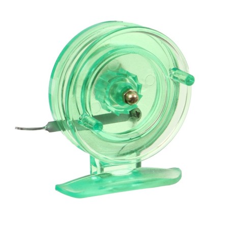 Inertial coil, plastic, diameter 6.5 cm, light green color, 808s-5
