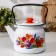 Teapot "Tulip May", 2.3 l, with a button, induction, white color