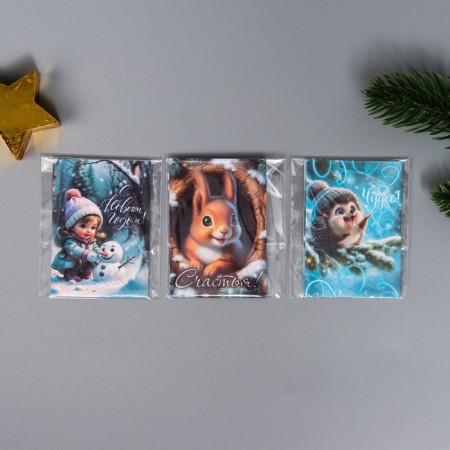 A set of postcards with seeds "grow itself" "miracles" 5*7cm 3 pcs-5