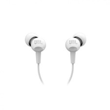 Наушники JBL C100si, вакуумные, микрофон, проводные, 1.2м, белые