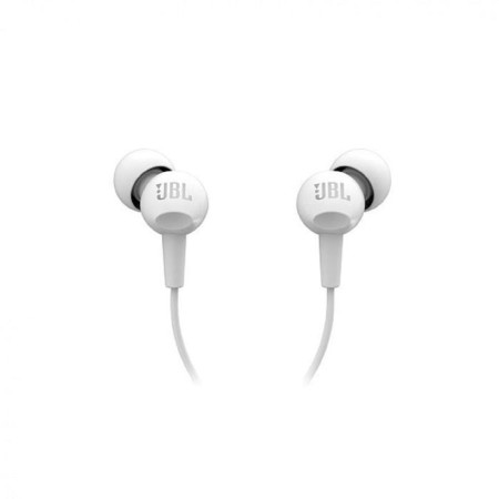 Headphones JBL C100SI, vacuum, microphone, wired, 1.2m, white