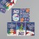 Cardboard "Magic season" set of 10 pcs (5 types) 4x6 cm