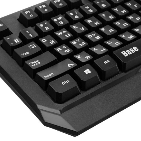 Kumo Base K59 keyboard, wired, membrane, 104 keys, USB, backlight, black-2