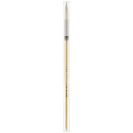 Synthetic brush, round, gamma "Gold Brush" No. 6, French mount, short handle-4