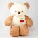 Soft toy "Bear", with a cherry, 80 cm, brown color