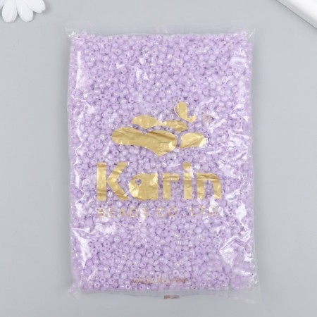 Бисер стекло 6/0 "Глициния" перламутр 450 гр-2