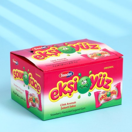 Chewing gum "Eksiyüz" with the taste of strawberries 3.5 g-2