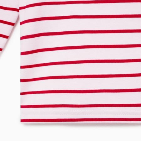 Longsliv children in strip KAFTAN, size 32 (110-116 cm), white/red color-11