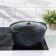 Frying, 5 l, glass cover, anti -stick coating, color dark marble