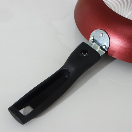 The pan "hostess", d = 20 cm, removable handle, anti -stick coating, burgundy color-2