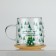 Glass mug with a lid "New Year brings happiness", 350 ml