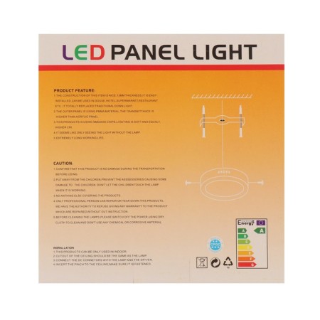Patch LED lamp, 150x35 mm, 18 W, 1620 lm, 6500 K, circle.-7