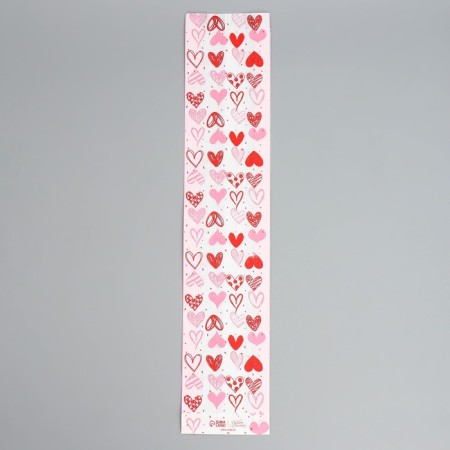 Package Package package, craft, "hearts" 11x52x4.5 cm without a window-1