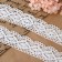 Knitted lace, 40 mm × 15 ± 1 m, white color