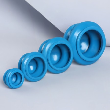 A set of vacuum cans for massage, rubber, d 10/8/6/4 cm, 4 pcs, color blue-3