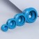 A set of vacuum cans for massage, rubber, d 10/8/6/4 cm, 4 pcs, color blue