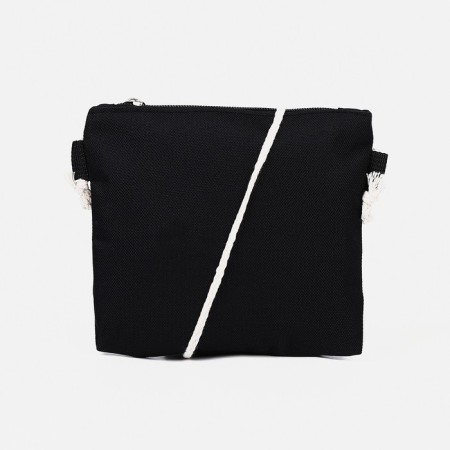 A backpack with a zipper, an outer pocket, a set of a chover, bag, black color-11