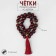 Parsing wooden "Orthodox" 31 beads with a brush, cherry color