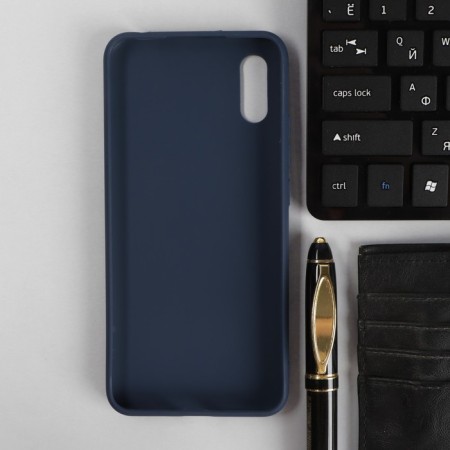 Pero cover, for Xiaomi Redmi 9a, silicone, blue-1