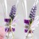 Set of wedding glasses Bohemia "Lavender", lilac, 24.5 cm