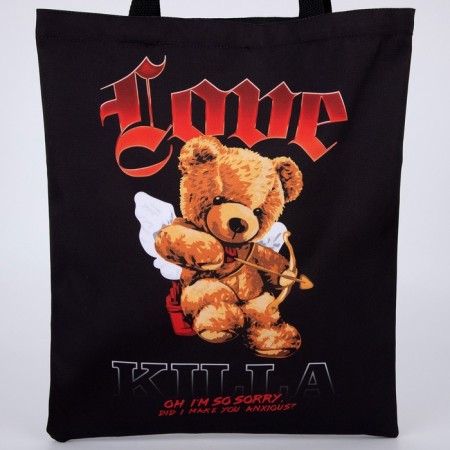 Bag Schoper "Bear Angel" 35 x 0.5 x 40, department without lightning, without lining, black-1