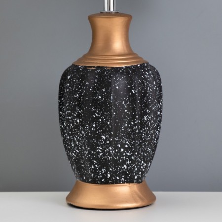 Housing table "Housing" 1x40W E14 black/gold 22x22x38cm-3
