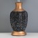 Housing table "Housing" 1x40W E14 black/gold 22x22x38cm