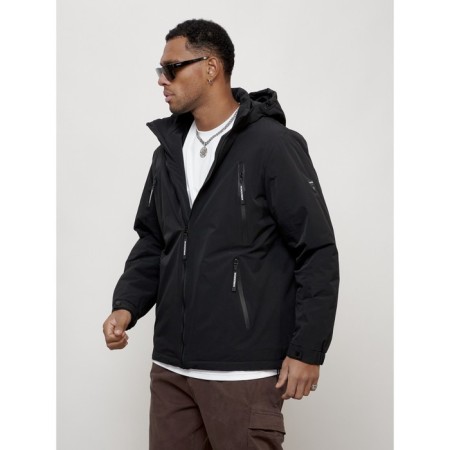 Male spring jacket, size 54, black color-1