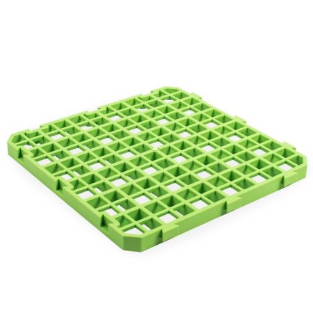 Half plastic for rabbits and chickens, 25 × 25 cm, green-2