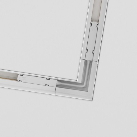 Corner Connector for the built-in track system Technical TRX010CL-22W, 10x5.3x10 cm, white color-2