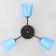Causte "Online" (cylinder) 3x15W E27 Model: BR 00233 Black/Blue