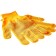 Gloves of nylon garden, knitting class 13, with PVC points, size 10, orange
