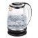 Electric kettle KitFort KT-6199, glass, 2 l, 1850-2200 watts, black and white