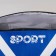 Sports bag, lightning department, side mesh, long belt, color bright blue