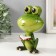 Souvenir Polystone Lac "Frog with a book" 10x7x15 cm