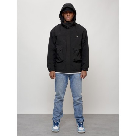 Male spring jacket, size 56, black color-11