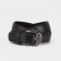 Children's belt, width - 2.0 cm, metal buckle, black color