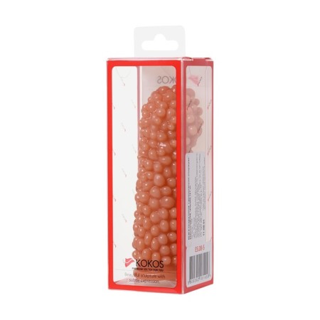 Kokos nozzle with additional stimulation, realistic, TPE, bodily, 12.7 cm-4