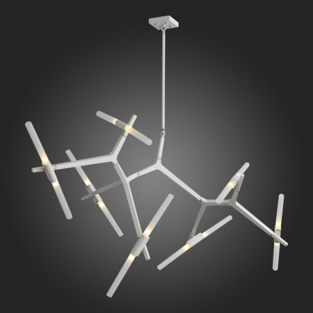 Ceiling Ceiling ST LUCE. SL947.102.14. Laconicita. 14x5 watts, G9, 40x160x73 cm, silver color-18