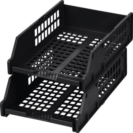 A set of boots for paper horizontal Strong 2 pieces, on metal rods, black-7