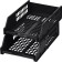 A set of boots for paper horizontal Strong 2 pieces, on metal rods, black