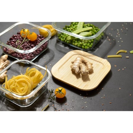 Smart Solutions baking and storage container, with bamboo cover, 320 ml-6