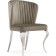 SHALS on a metal frame Edwin Metal/velor, chrome/beige 57x56x86 cm