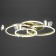 Causteen with PDU "Butterfly Penta" 108W LED 3000-6000K gold 75x75x15cm Bayerlux