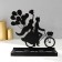 Summary Metal for 3 candles "Romantic bicycle trip" Black 16.8x18.5x6 cm