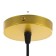Lamp Bayerlux "Fish" E27 40W gold 20x20x16-116cm