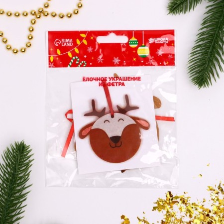 Set for creativity. Create a Christmas tree decoration from the felt "Dear Deer"-3