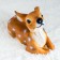 Garden Figure "Lying Olenenok" from the polystone good souvenirs, 24 cm, medium, brown