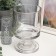 Glass of glass for 1 candle "glass on a short leg" transparent